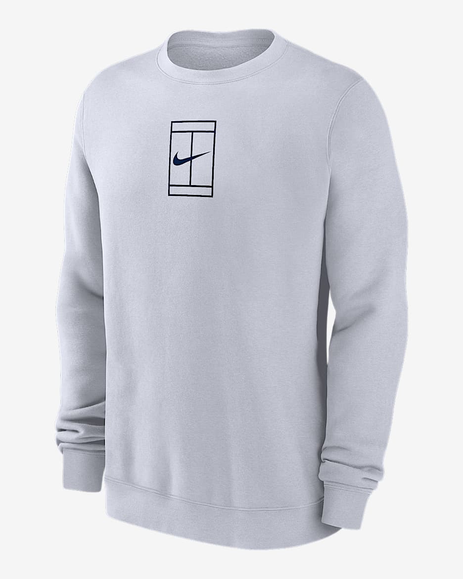 【NIKE】★スウェット★ Men's Tennis Fleece Crew Buy Nike Court Dri-Fit Fleece Heritage Sweatshirt Men Petrol